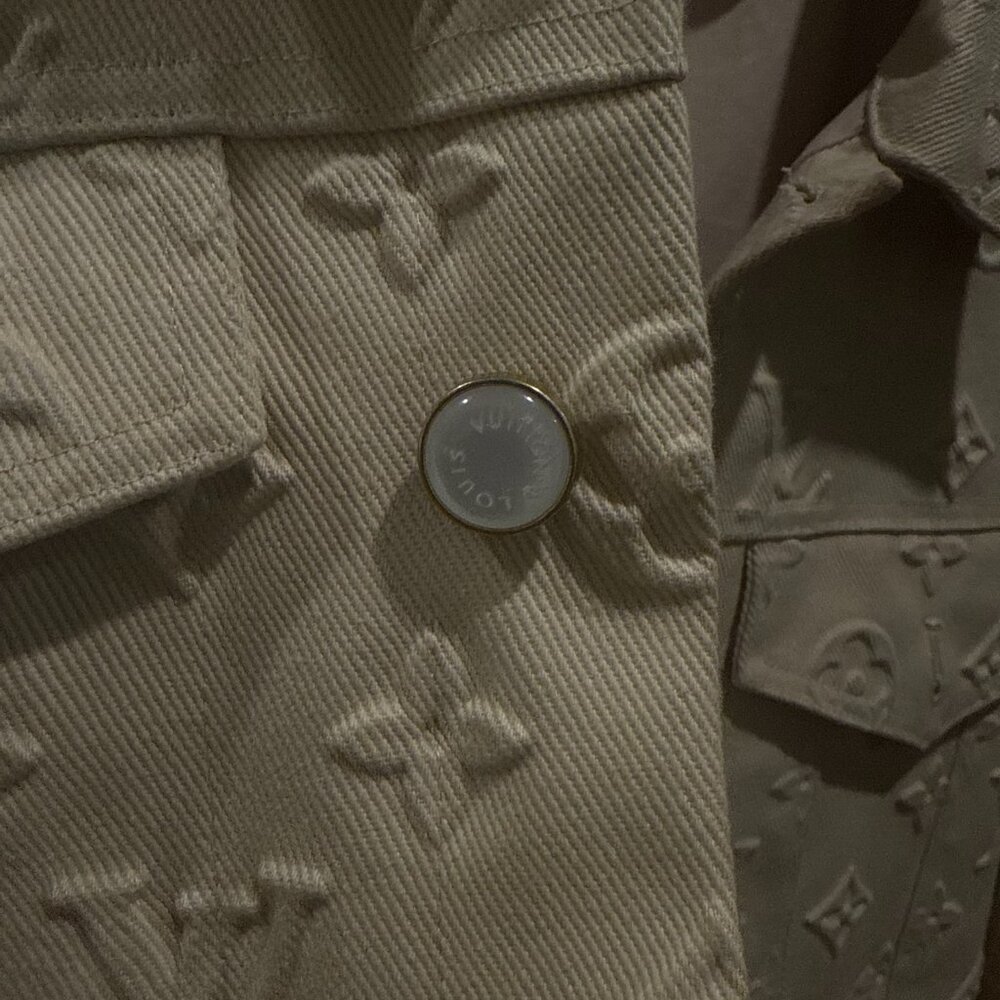 Louis Vuitton - Monogram Embossed Denim Jacket - Picture 5 of 6